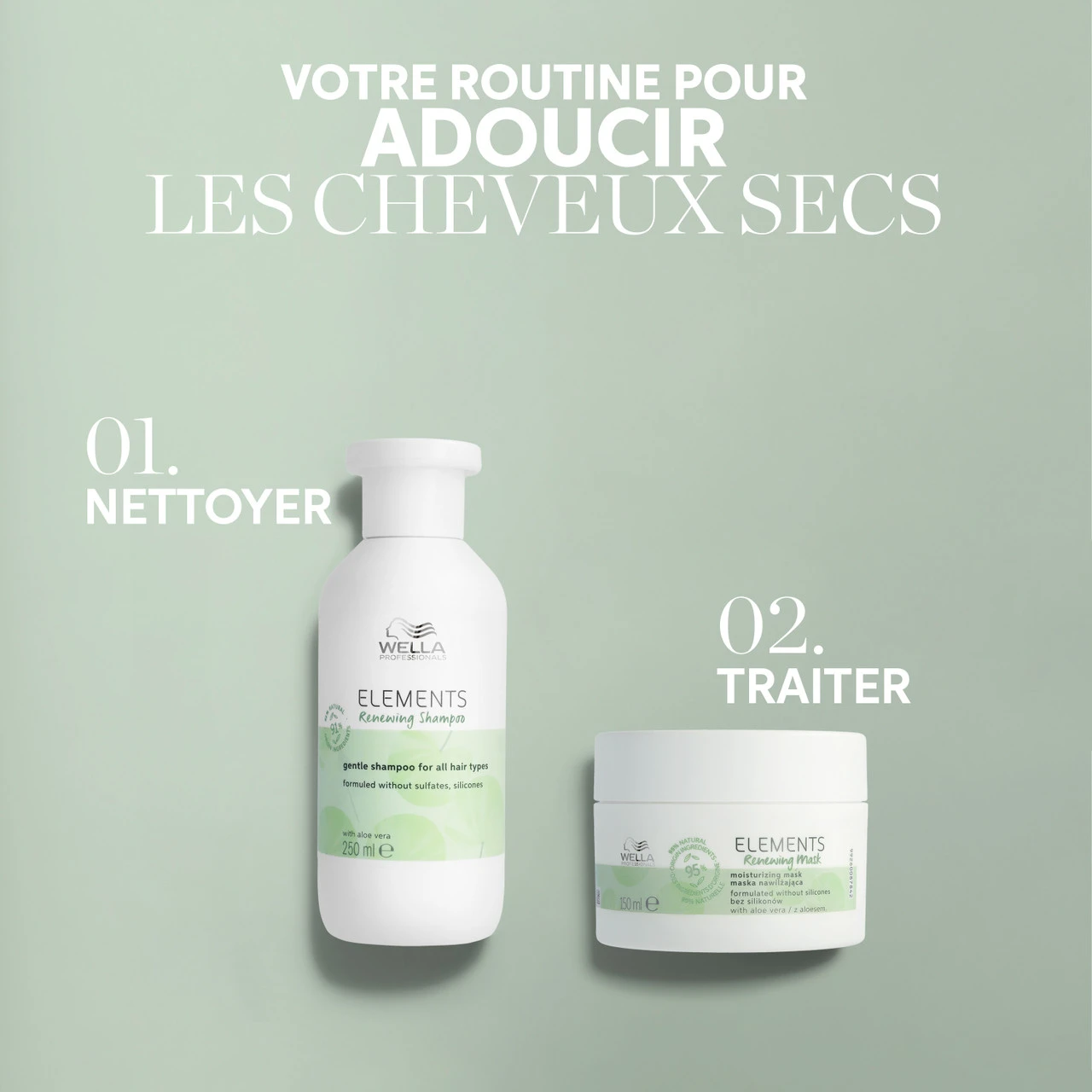 Elements Shampoing Renewing Wella 1000ml – Image 4