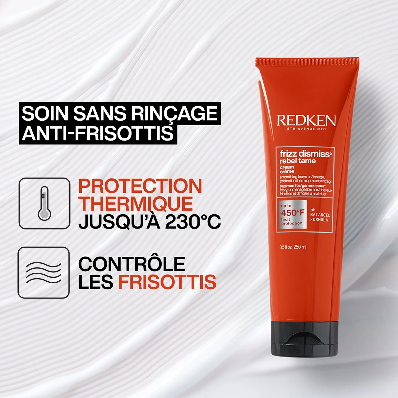 Soin Sans Rinçage Frizz Dismiss Redken 250ml – Image 2