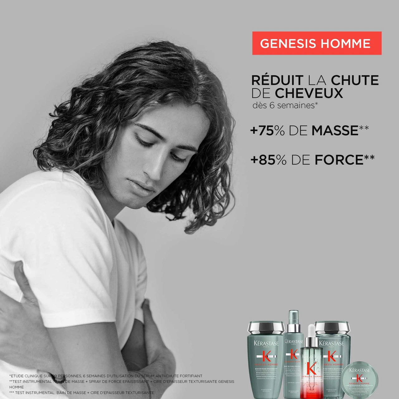 Bain De Force Quotidien Genesis Homme Kérastase 250ml – Image 3