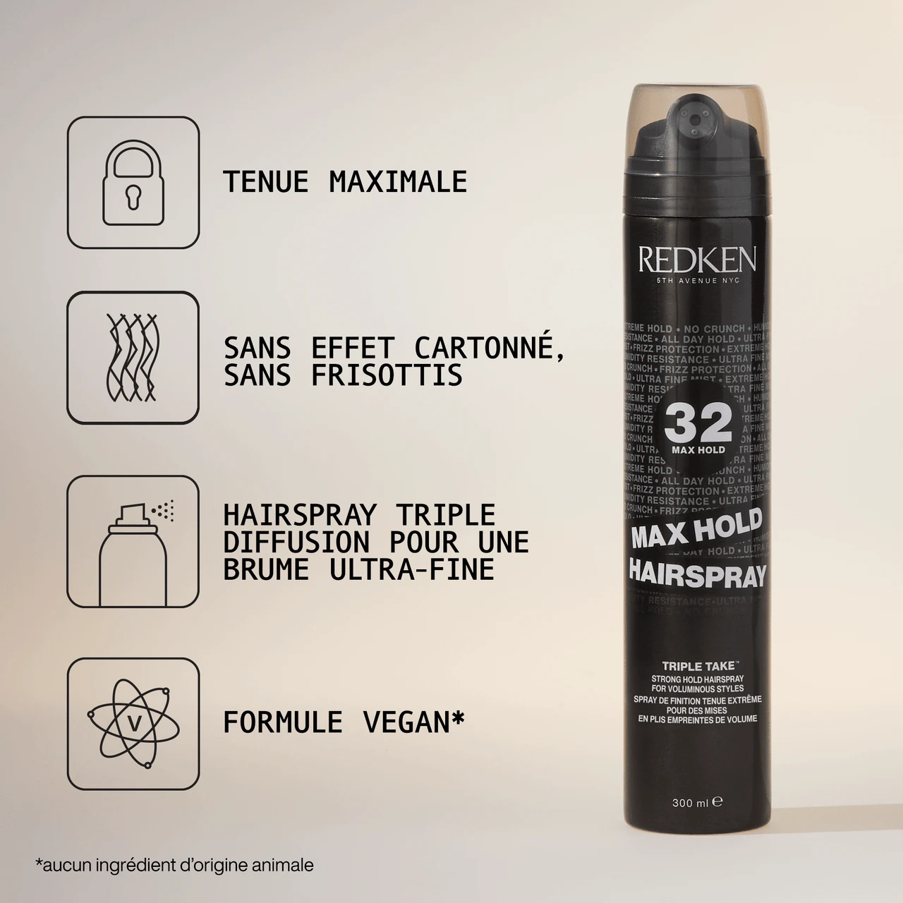 Max Hold Hairspray 32 Redken 300ml – Image 2