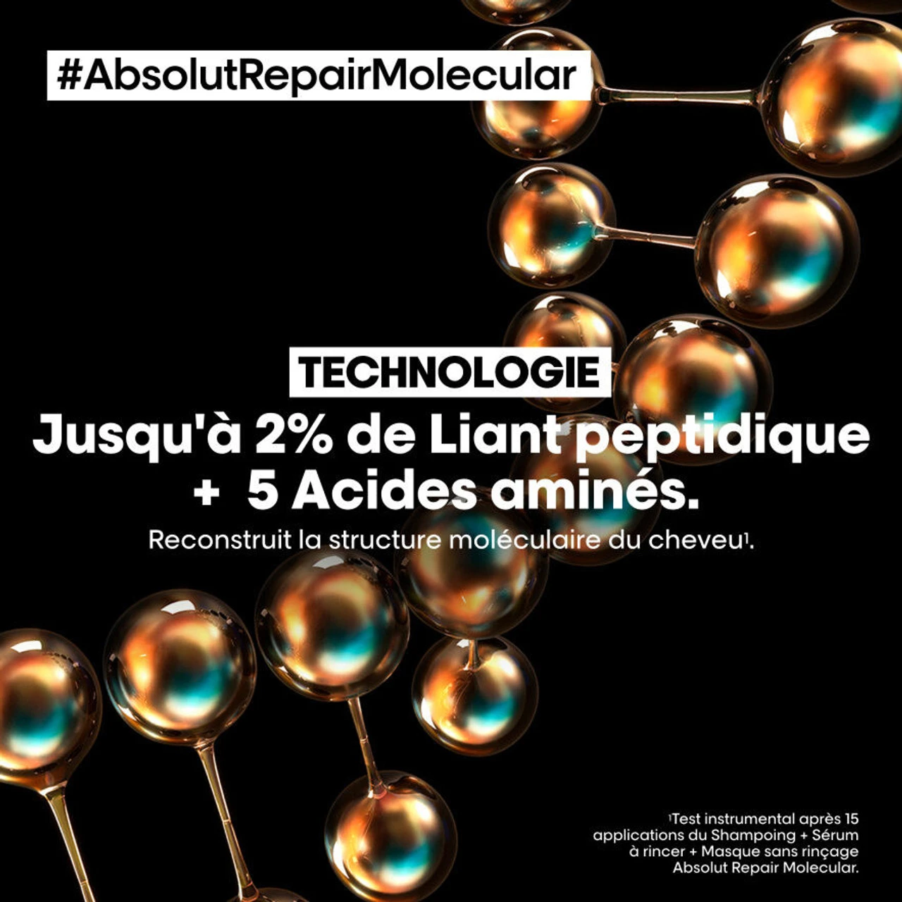 Shampooing Absolut Repair Molecular L'Oréal Professionnel 300 Ml – Image 5