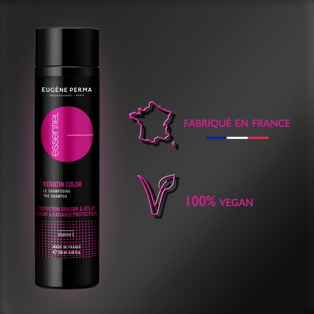 Shampooing Keratin Color Eugène Perma 1000ml – Image 4