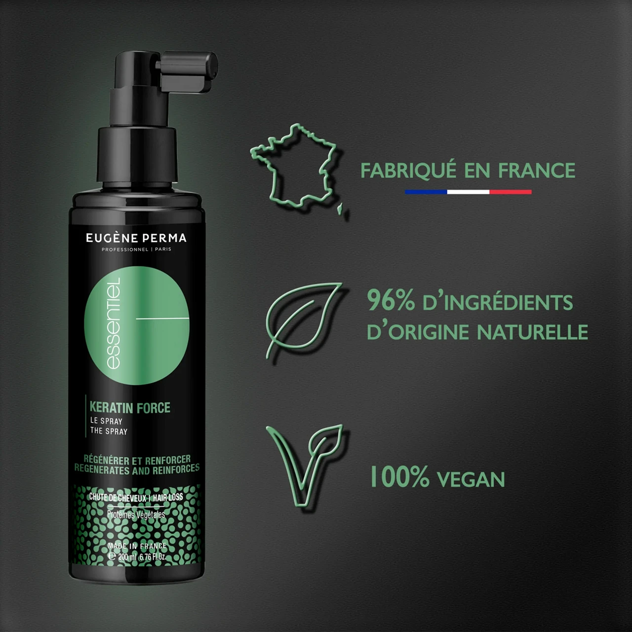 Spray Keratin Force Eugène Perma 200ml – Image 4