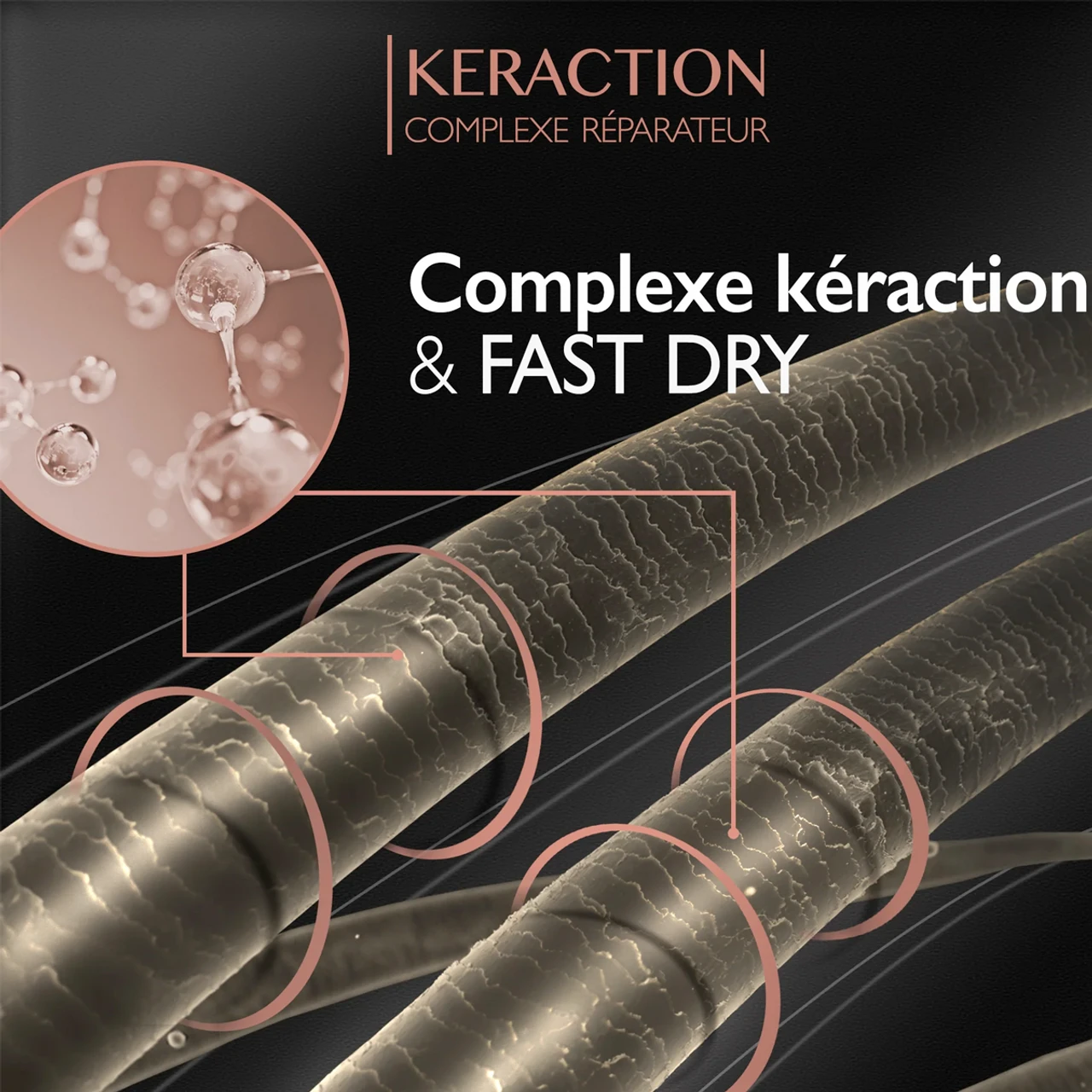 Huile De Séchage Keratin Frizz Control Essentiel Eugène Perma 200ml – Image 2