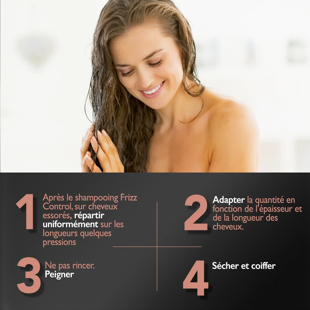 Huile De Séchage Keratin Frizz Control Essentiel Eugène Perma 200ml – Image 3