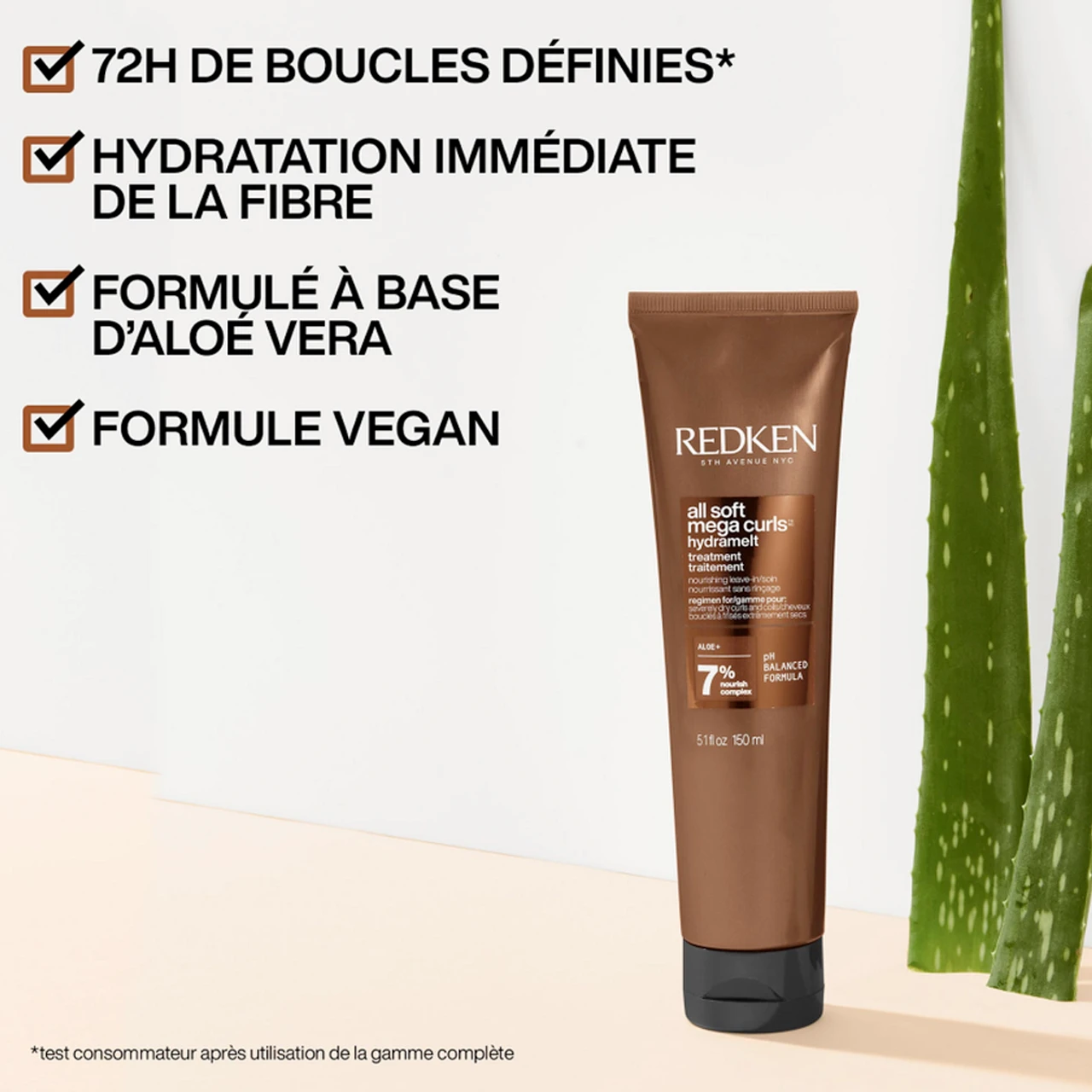 Soin Sans Rinçage Hydratant All Soft Mega Curls Redken 150ml – Image 2