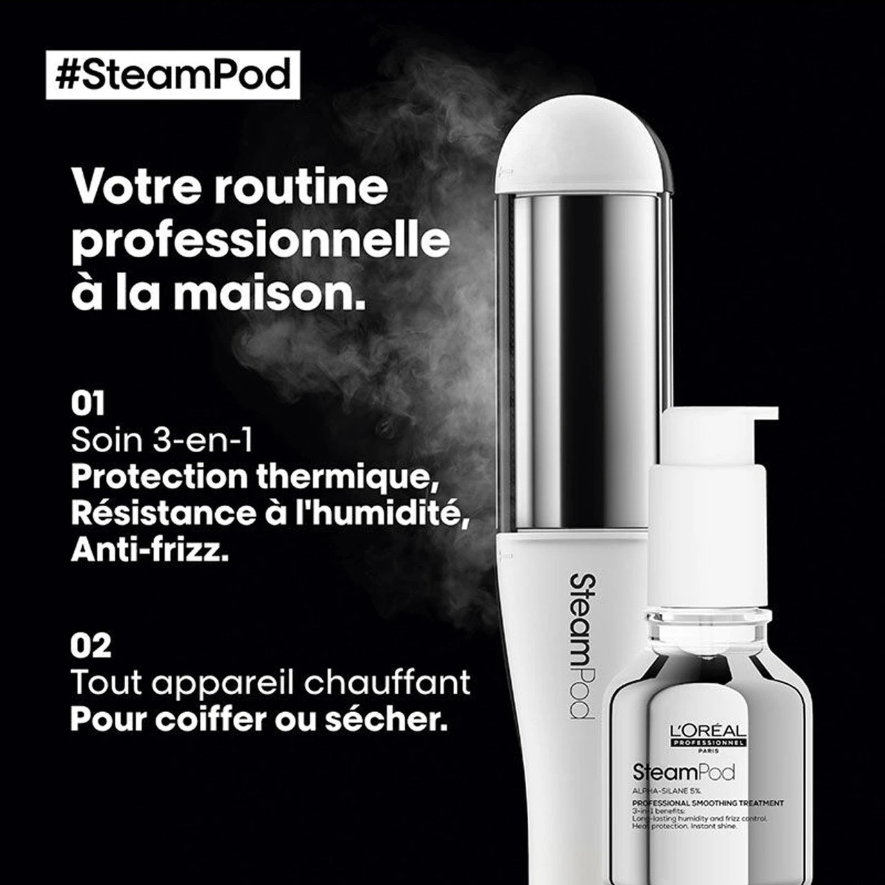 Pack Steampod 4 + Soin Lissant 3 En 1 50 Ml – Image 3